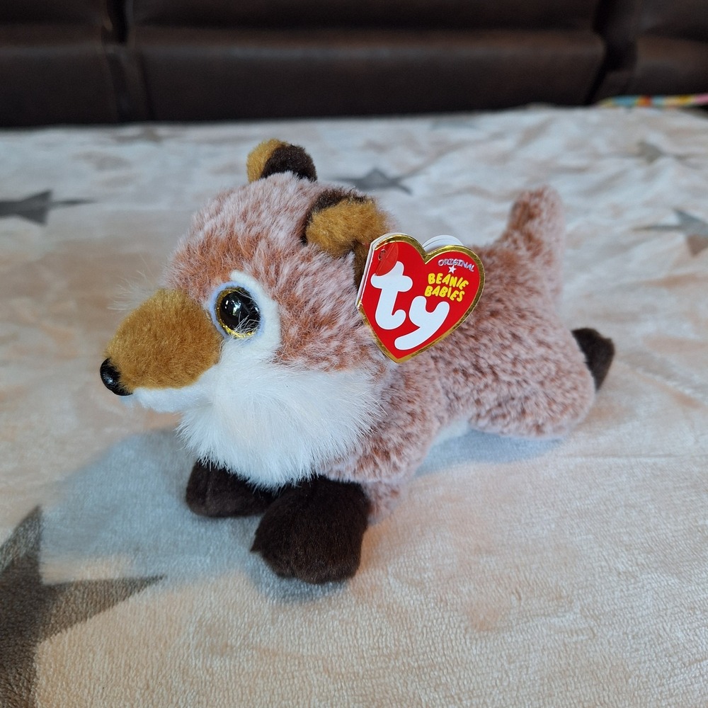Ty Beanie Babies Frederick the Red Fox 9 inch Plush Toy 2021 Brown White